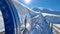 anilio ski center lift snow in metsovo perfecture greece