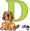 Animal alphabet D (dog)