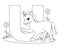 Animal Alphabet U Coloring page