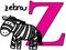 Animal alphabet Z (zebra)