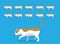 Animal Animation Sequence Cat Aegean Cartoon Vector Cream Coat