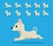 Animal Animation Sequence Dog Cretan Hound Cartoon Vector