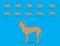 Animal Animation Sequence Dog Greyhound Cartoon Vector