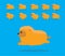 Animal Animation Sequence Dog Pomeranian Cartoon Vector