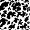 Animal background. Cow Hide, Holstein cattle texture. Mammals Fur. Print skin. Predator Camouflage. Printable Vector