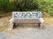 Animal bench or chair with fish and birds