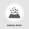 Animal Bowl Flat Icon