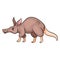 Animal character funny aardvark in cartoon style. Children's illustration.