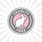 Animal cruelty free icon design with rabbit vector badge symbol