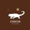animal cuscus natural logo vector icon silhouette
