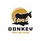 Animal donkey modern logo