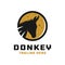 Animal donkey modern logo