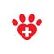 Animal footprint heart care help