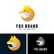 Animal fox logo design illustration, creative modern fox logo vector template icon mascot