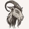 animal head domestic goat