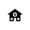 Animal House, Shelter Canine. Flat Vector Icon illustration. Simple black symbol on white background. Animal House, Shelter Canine