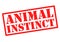 ANIMAL INSTINCT Rubber Stamp