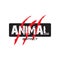 Animal instinct - Text Vector background design for t-shirt graphics, banner, fashion prints, slogan tees, stickers, cards