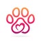 animal lovers logo vector symbol