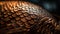 Animal markings on snake skin create abstract pattern in nature generated by AI