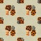 Animal mix print seamless pattern. Abstract background