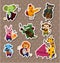 Animal play music Stickers,Label