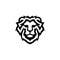 animal predator head for graphic logo lion