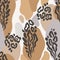 Animal print abstract seamless pattern in memphis style.