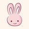 Animal rabbit flat icon elements, eps10