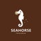 animal seahorse natural logo vector icon silhouette