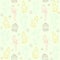 Animal seamless pattern. Pets Hamster, parrot, dog, cat and cage. Outline drawing. Can be used for baby, fashion design