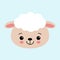 Animal sheep cute design, vector illustration. best for kindergarten education. Introducing animal to kids children