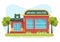 Animal Shelter House Cartoon Illustration Containing Animals for Adoption In Flat Hand Drawn Style Design