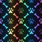 Animal spectrum seamless pattern of paw footprint