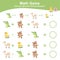 Animal theme Math Game for Preschool