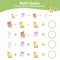 Animal theme Math Game for Preschool