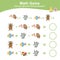 Animal theme Math Game for Preschool worksheet