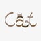 Animal typography, animal calligraphy, animal logo, animal logotype. Cat typography, cat calligraphy, cat logo.