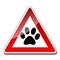 Animal warning sign