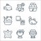 Animal welfare line icons. linear set. quality vector line set such as hunter, veterinarian, leather, mice, paw, sandbox, organic