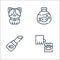 Animal welfare line icons. linear set. quality vector line set such as paw, makeup, animal trafficking