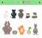 Animal Zoo, part four Funny small plush animals. cartoon Vector