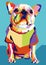 Animals Dog In Style Fhoto Full Color