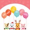 Animals Holding Balloons