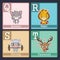 Animals illustrating adjectives - QRST