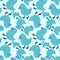 Animals seamless yellow ducks pattern for fabrics and textiles and packaging and gifts and cards and linens and kids