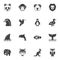 Animals vector icons set