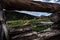 Animas Forks seen through log building remains