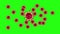 Animated 3d coronavirus cells on a black background. COVID-19 viruses