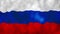 animated 4k Russia flag. Russian flag animation.